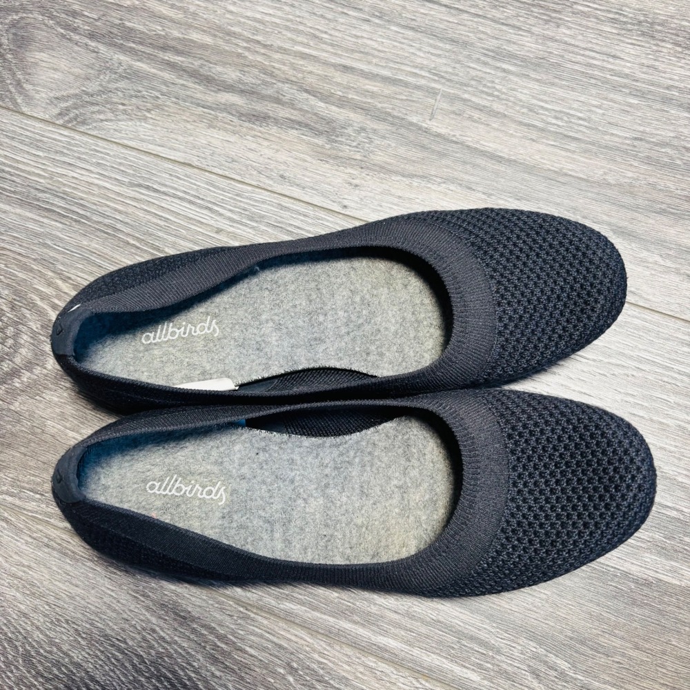 Allbirds Womens‎ Tree Breezer  Navy Ballet Flats Knit Shoe  Women's 7.5 - Picture 6 of 13